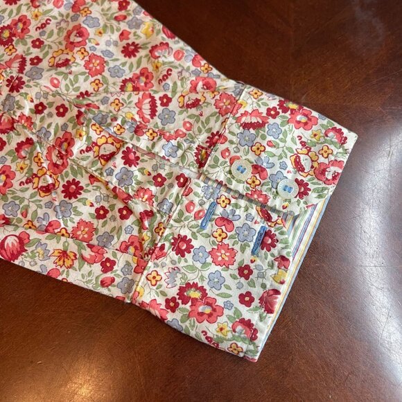 vintage Hilfiger Denim Red Label XL Floral Long-Sleeve Button-Up Shirt - Picture 10 of 11